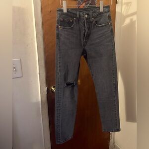 Women’s Levi’s 501 grey denim jeans